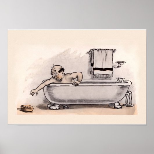 Funny Bathroom Poster (Voorkant)