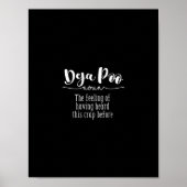 Funny Bathroom Toilet Deja Poo Quote Text Poster (Voorkant)