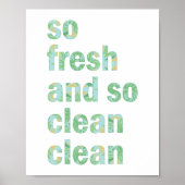 Funny Bathroom Wall Art drukt zo vers en schoon af Poster (Voorkant)