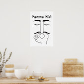 funny bathroom wall art poster (Keuken)
