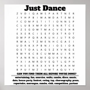 Funny Bathroom Wall Décor: Powder Room Word Finder Poster