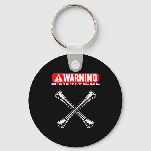 Funny Baton Twirling  Sleutelhanger (Voorkant)