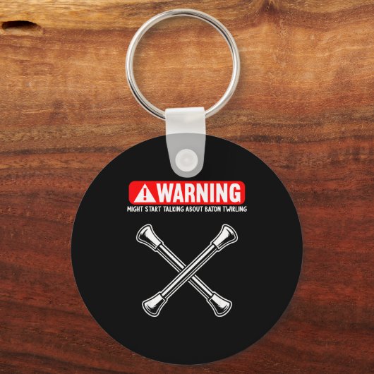 Funny Baton Twirling  Sleutelhanger (Voorkant)