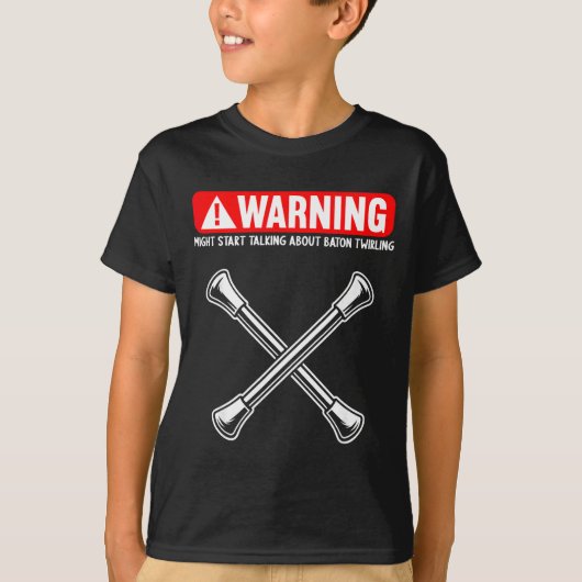 Funny Baton Twirling  T-shirt (Voorkant)