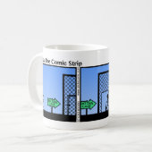 Funny Batting Cage Stickman Mok - 083 (Voorkant links)