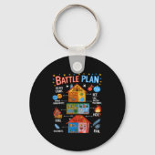 Funny Battle Plan Christmas Home Kids Hand Dawn Al Sleutelhanger (Voorkant)