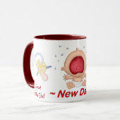 Funny Bawling Baby voor New Dad - Customize Mok (Voorkant links)