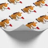 Funny Bay Horse Drink rode wijn Cadeaupapier (Hoek)