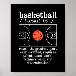 Funny Bball Player Greatest Sport in Basketball Poster