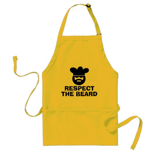 Funny BBQ apron voor mannen | Eerbiediging van de Standaard Schort (Voorkant)