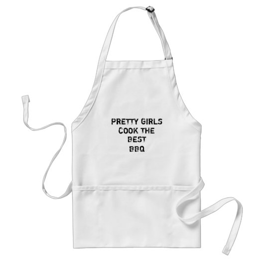 Funny BBQ Apron voor vrouwen Standaard Schort (Voorkant)