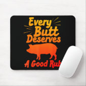 Funny Bbq Art For Men Women Grilling Meat Smoking  Muismat (Met muis)