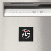 Funny BBQ Chef Joke Gift Rub Mijn eigen vlees Magneet (Insitu (Vaatwasser))
