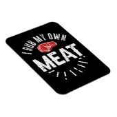 Funny BBQ Chef Joke Gift Rub Mijn eigen vlees Magneet (Rechterzijde)