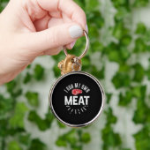 Funny BBQ Chef Joke Gift Rub Mijn eigen vlees Sleutelhanger (Hand)