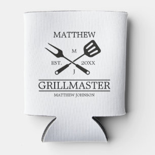 Funny BBQ Grill Master Personalized Barbecue Best Blikjeskoeler
