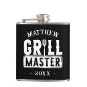 Funny BBQ Grill Master Personalized Barbecue King Heupfles (Voorkant)