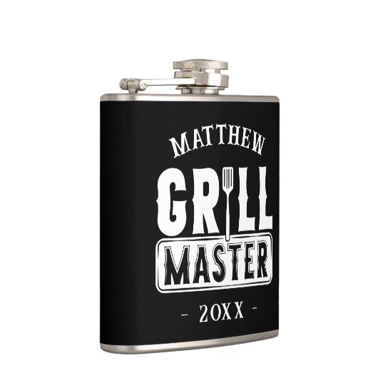 Funny BBQ Grill Master Personalized Barbecue King Heupfles (Rechts)
