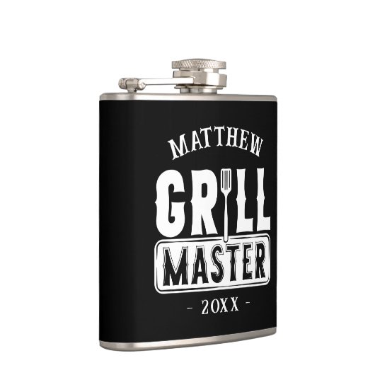 Funny BBQ Grill Master Personalized Barbecue King Heupfles (Rechts)