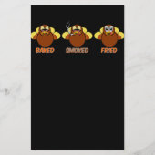 Funny BBQ heeft gerookt gevroren Turkije Flyer (Voorkant)