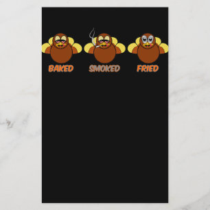 Funny BBQ heeft gerookt gevroren Turkije Flyer