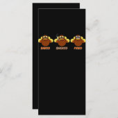 Funny BBQ heeft gerookt gevroren Turkije Menu (Voorkant / Achterkant)