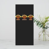 Funny BBQ heeft gerookt gevroren Turkije Menu (Staand voorkant)