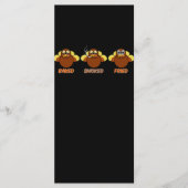 Funny BBQ heeft gerookt gevroren Turkije Menu (Voorkant)