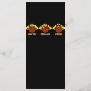 Funny BBQ heeft gerookt gevroren Turkije Menu