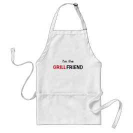 Funny BBQ Helper I'm The Grillfriend Girlfriend Standaard Schort