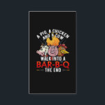 Funny BBQ Joke Pig Chicken Cow Barbecue Humor Visitekaartje<br><div class="desc">Funny BBQ Joke Pig Chicken Cow Barbecue Humor. Summer Grilling Season Gift for Grill Master.</div>