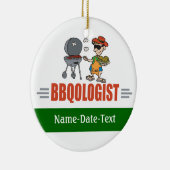 Funny BBQ Keramisch Ornament (Rechts)