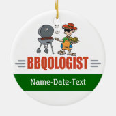 Funny BBQ Keramisch Ornament (Achterkant)