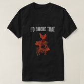 Funny Bbq Party Smoker Chef Costume dat ik zou rok T-shirt (Design voorkant)