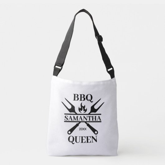 Funny BBQ Personalized Barbecue Queen Canvas tas (Voorkant)