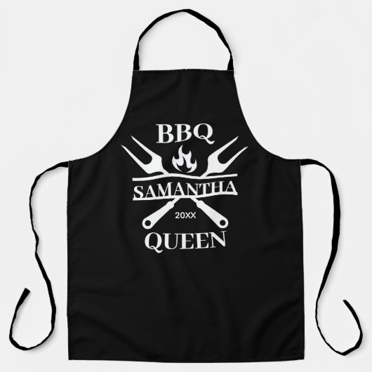 Funny BBQ Personalized Barbecue Queen Schort (Voorkant)