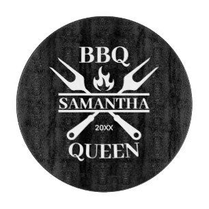 Funny BBQ Personalized Barbecue Queen Schort Cutti Snijplank