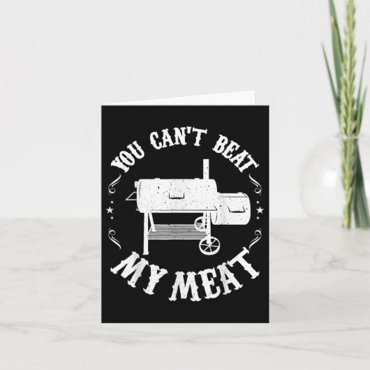 Funny Bbq Pit Reverse Flow Smoker Accessoire Pap G Kaart (Voorkant)