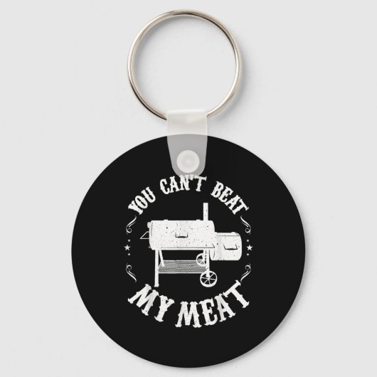 Funny Bbq Pit Reverse Flow Smoker Accessoire Pap G Sleutelhanger (Voorkant)