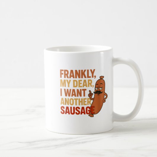 Funny Bbq Sausage Quote For Cookout Grill Dad Uncl Koffiemok (Rechts)
