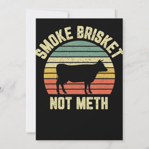 Funny Bbq Smoke Brisket Not Novelty Grilling Feestdagenkaart
