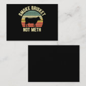 Funny Bbq Smoke Brisket Not Novelty Grilling Visitekaartje (Voorkant / Achterkant)