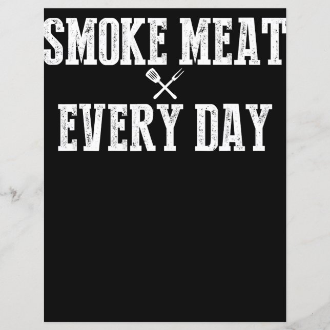 Funny Bbq Smoker Accessory Pitmaster Dad Grilling (Voorkant)