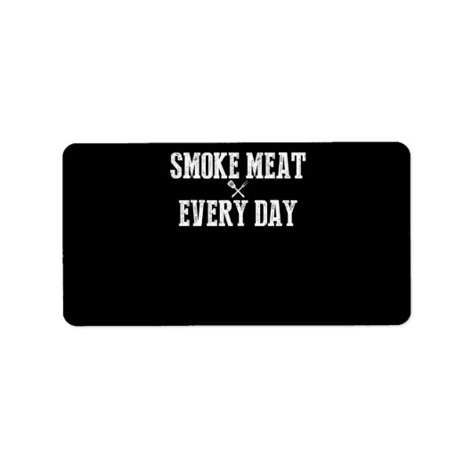 Funny Bbq Smoker Accessory Pitmaster Dad Grilling Etiket (Voorkant)