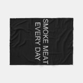 Funny Bbq Smoker Accessory Pitmaster Dad Grilling Fleece Deken (Voorkant (Horizontaal))