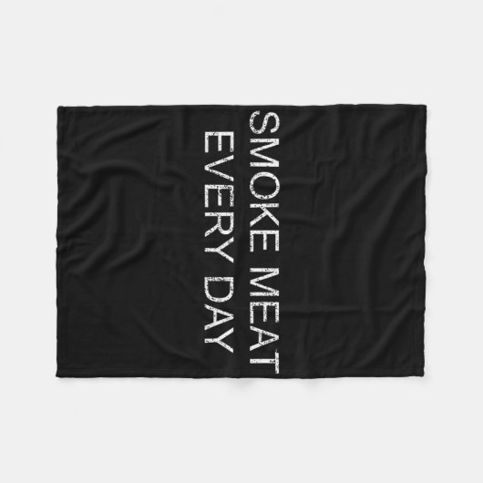 Funny Bbq Smoker Accessory Pitmaster Dad Grilling Fleece Deken (Voorkant (Horizontaal))