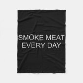 Funny Bbq Smoker Accessory Pitmaster Dad Grilling Fleece Deken (Voorkant)