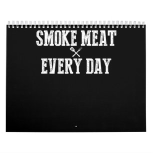 Funny Bbq Smoker Accessory Pitmaster Dad Grilling Kalender
