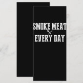 Funny Bbq Smoker Accessory Pitmaster Dad Grilling Menu (Voorkant / Achterkant)