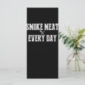 Funny Bbq Smoker Accessory Pitmaster Dad Grilling Menu (Staand voorkant)